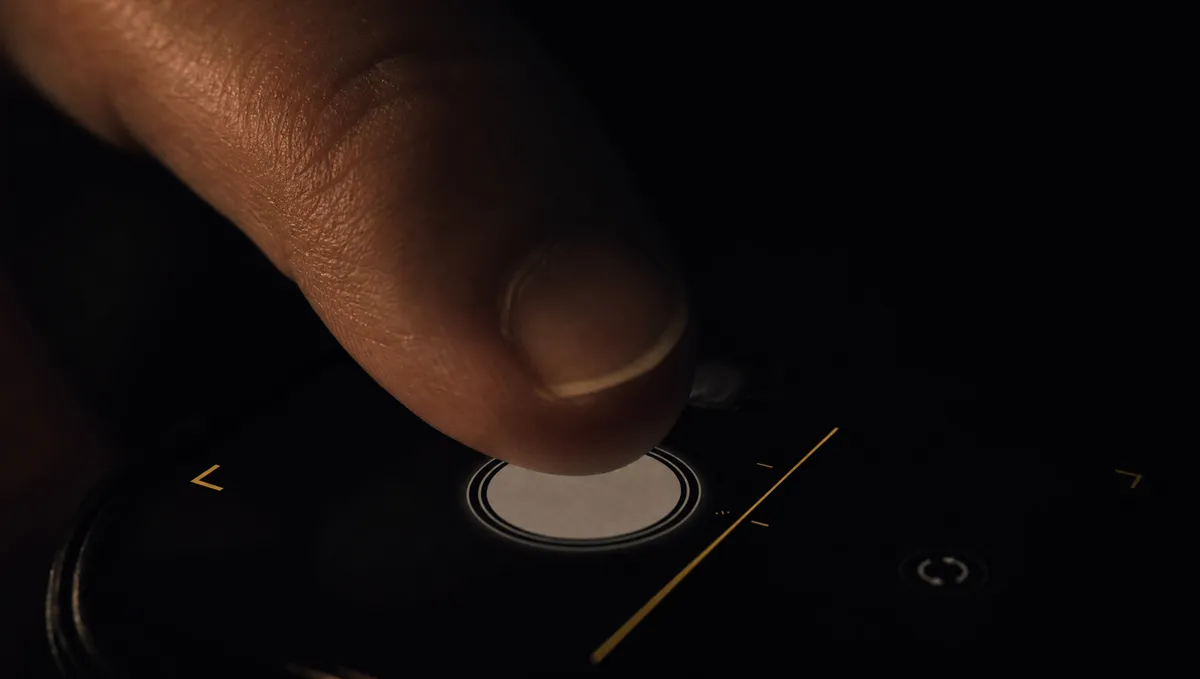 NotSoStill promo render — Hand macro detail, amber-graded concept photography from the kit.